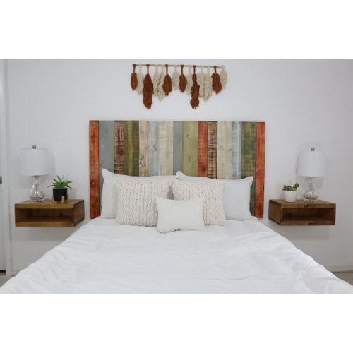 Dakota Fields Knobel Solid Wood Panel Headboard Mounts on Wall Wayfair